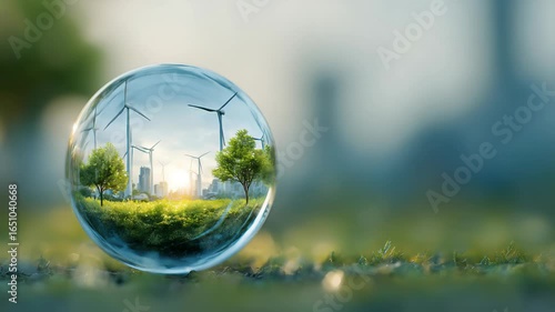 Environmental conservation technology and approaching global sustainable ESG by clean energy and power from renewable natural resources