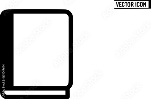 Pocket planner book outline icon vector
