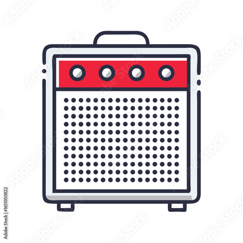 Amplifier Icon for Music, Concerts, and Sound Equipment