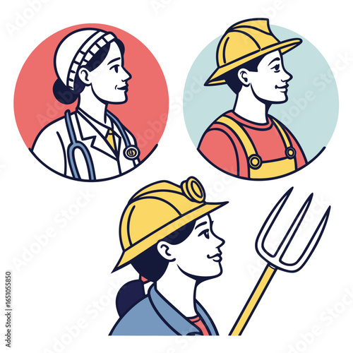 Wallpaper Mural vector illustration of a couple Torontodigital.ca