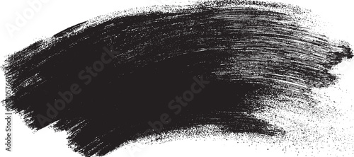 Abstract black brush strokes on white background design texture. Vector grunge brush strokes texture Vector scratches rough white background brush strokes
