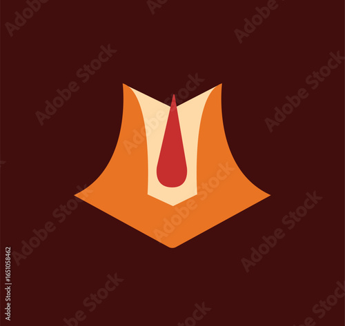 Hindu Dharma Tilak Design Traditional Hindu Religious Art Vector
