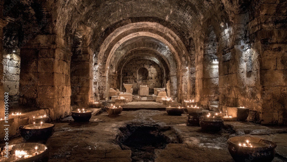 Obraz premium Ancient subterranean chapel