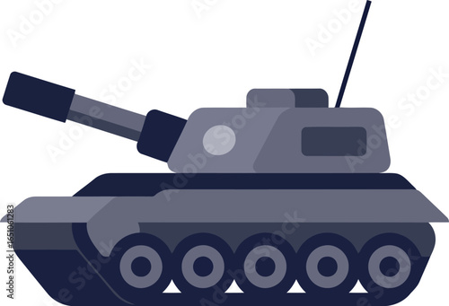 Modern military tank illustration