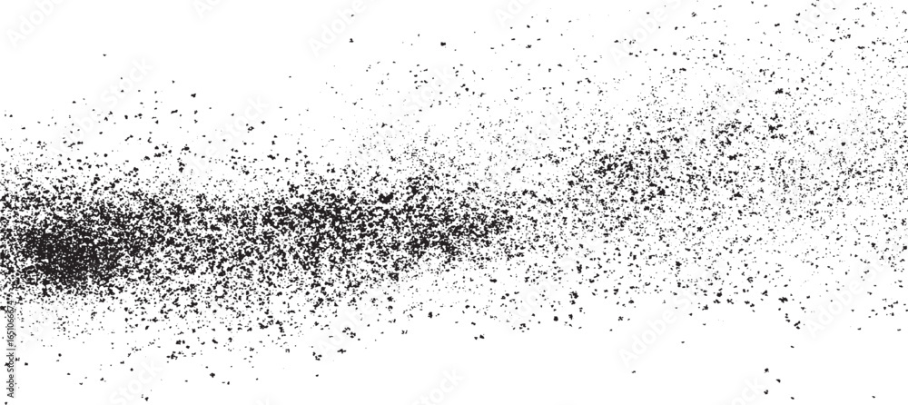 Obraz premium Distressed effect .Vector shapes with a halftone dots screen print texture. grunge texture overlay black and white tones. grunge texture for background. Grainy abstract texture on a white background