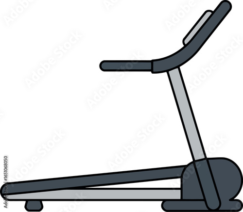 Modern treadmill cardio machine isolated