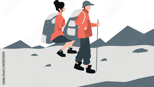 The girl sat down tiredly but the boy remained standing.