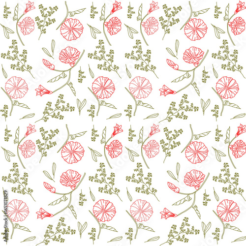 seamless pattern with roses