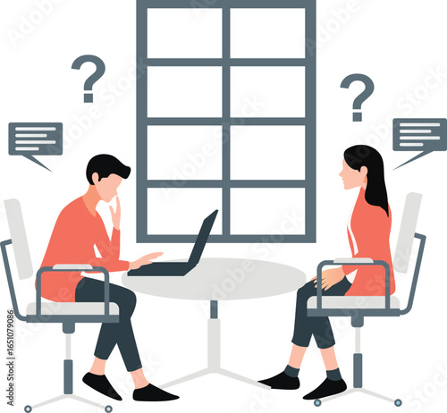 Two people do not understand their project.
