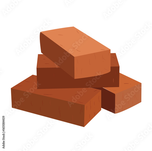  red brick. vector red brick illustrations