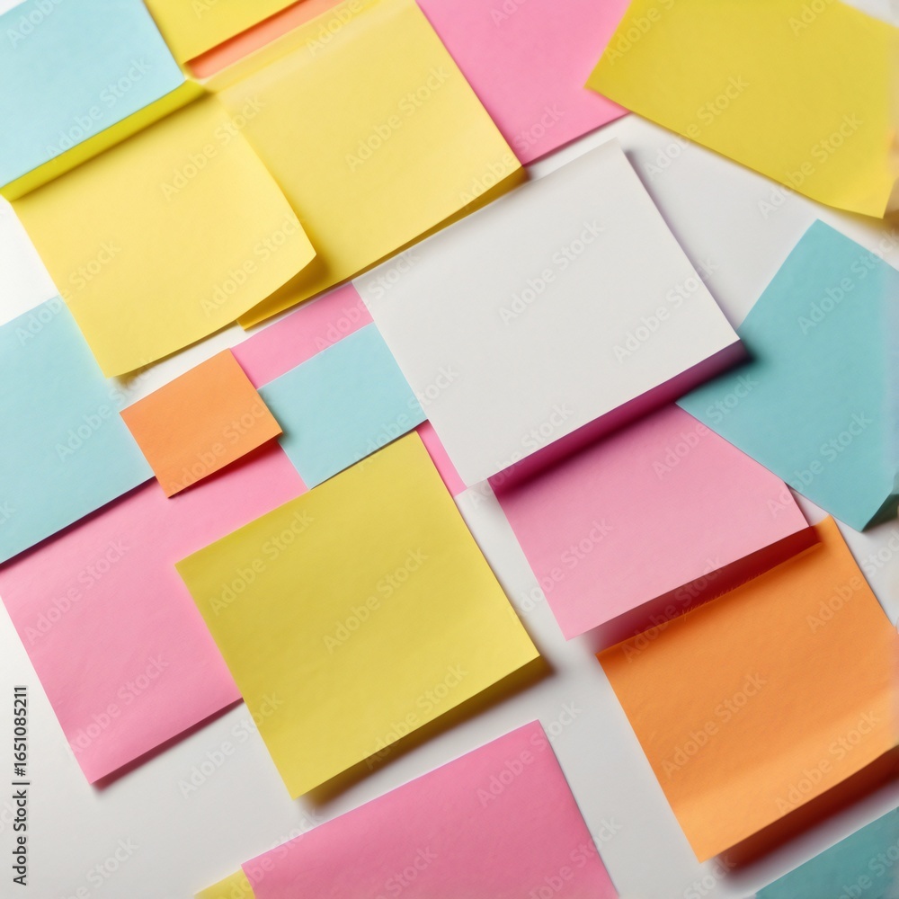 Fototapeta premium colorful sticky notes