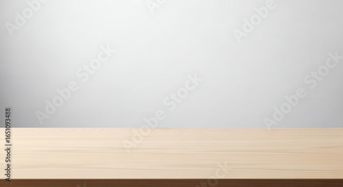 Bright, clean wooden table surface providing a versatile blank space, ideal for culinary showcases, product photography, or any creative endeavor requiring a pristine backdrop.