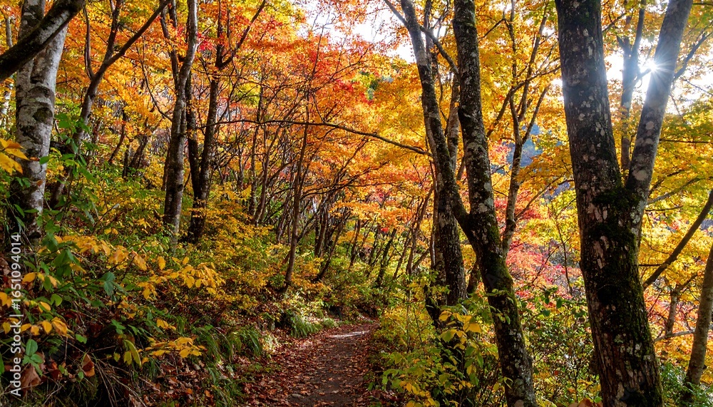 Obraz premium Autumn forest path (2)