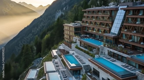 view from the top of the mountains