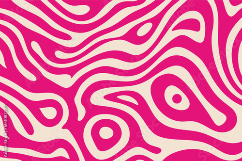 Groovy Pink and Cream Abstract Swirl Pattern
Retro 70s Psychedelic Wavy Lines Background
Seamless Fluid Marble Texture Vector Illustration
Modern Abstract Topographic Map Style Design