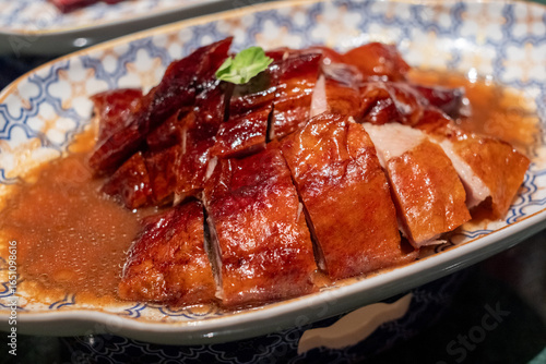 Deliciously Glazed Roast Duck with Rich Sauce