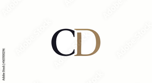 A minimalist logo design featuring the intertwined letters "CD" in a sophisticated typeface.
