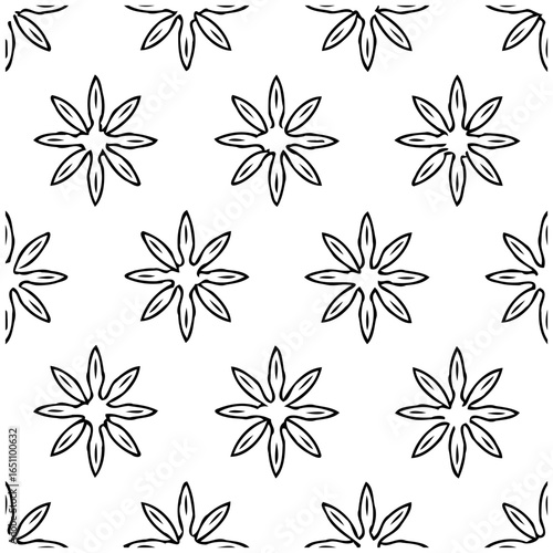 Floral elegance: a seamless pattern showcasing delicate floral motifs for textiles and backgrounds adding a touch of sophistication