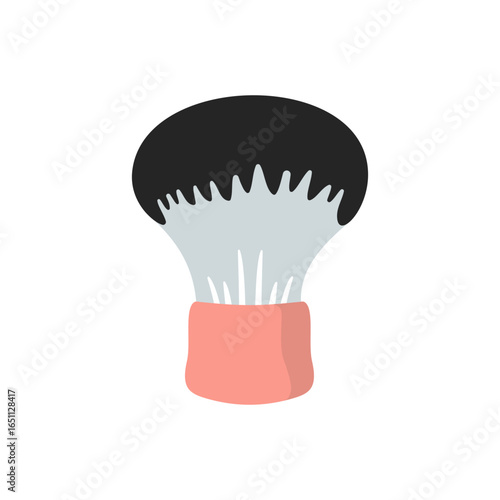 A shaving foam applicator brush, traditional grooming and lathering tool