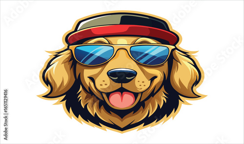 Funny smiling lion head character cartoon vector illustration