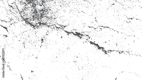 Cracked wall close up texture background in black and white concrete. White concrete wall cracked surface background with distressed texture 