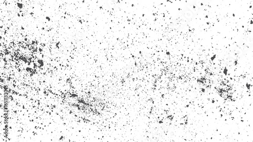 Black sand glitter background with shimmering charcoal-like texture. Charcoal black powder dust scattered texture isolated on white background