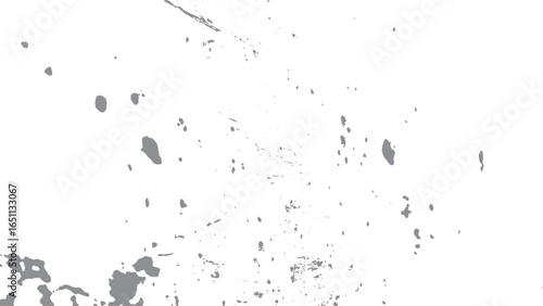Black charcoal powder dust scattered on white background texture. Black gunpowder texture isolated on white background top view effect 
