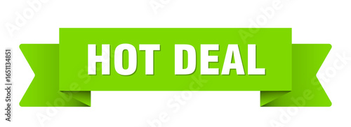 hot deal ribbon isolated on transparent background. hot deal ribbon