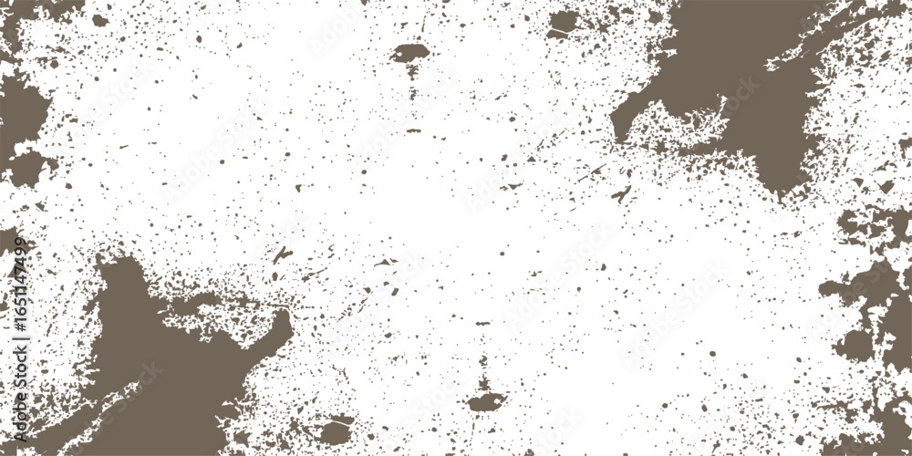 Obraz premium Abstract watercolor drops and ink blots form a splashy blue liquid grunge pattern on old, dirty paper