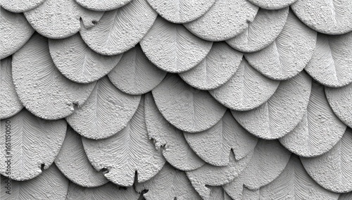 Abstract textured surface resembling overlapping feathers