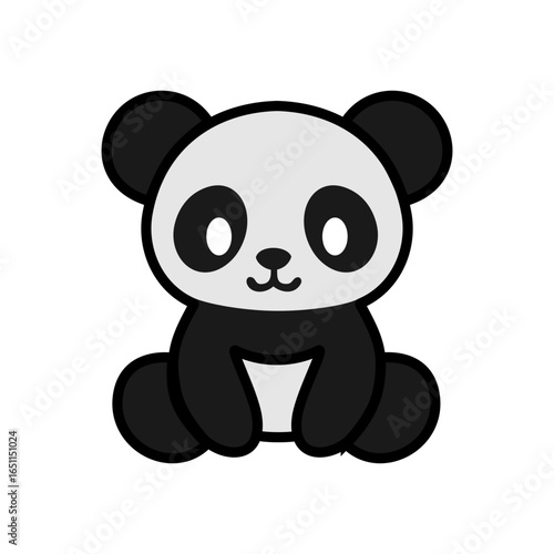 cute panda sticker icon
