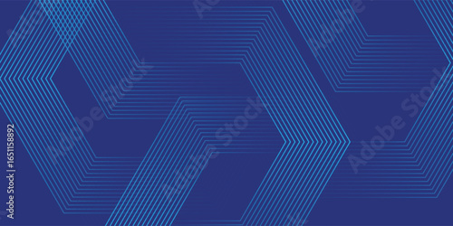 Abstract Hexagon Blue Tech Finance Fintech Background Abstract Pixel Pattern. Abstract Business Tech Simple Art Modern Abstract vector eps10