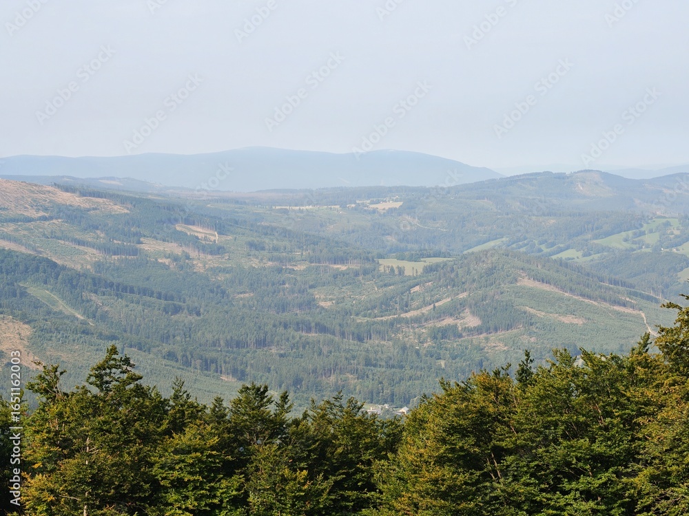 Obraz premium view from the top of the mountain
