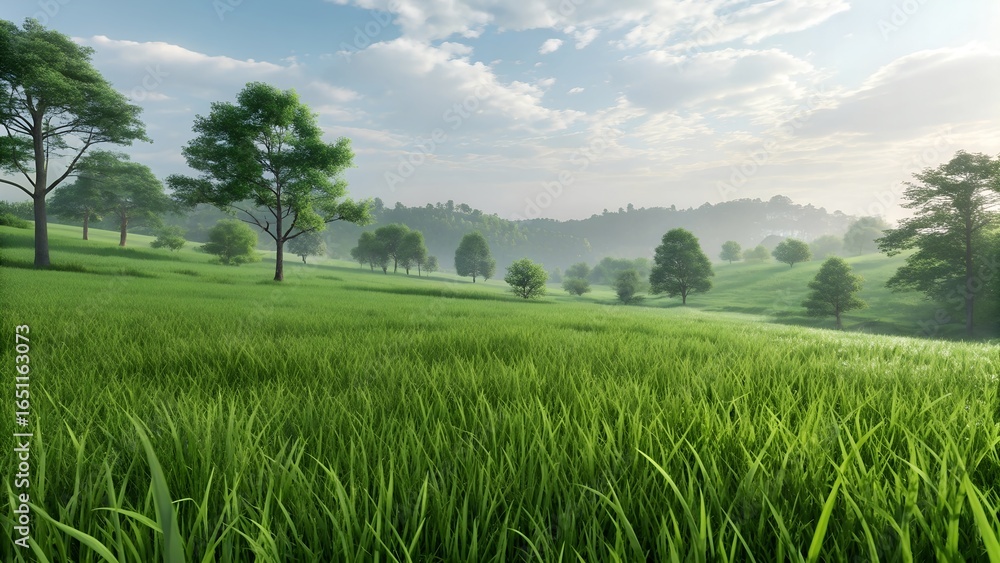 Fototapeta premium cutout meadow grass field shape transparent background