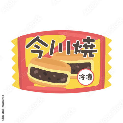 冷凍今川焼き（あんこ）　イラスト