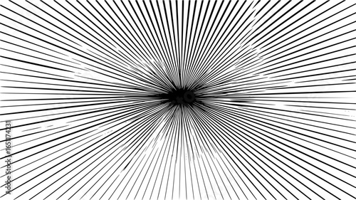 Abstract black and white line burst vector illustration for background design and graphic elements design use
