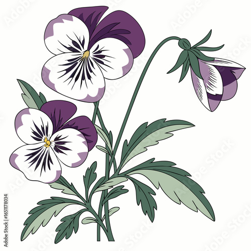 aconitum variegatum vector
