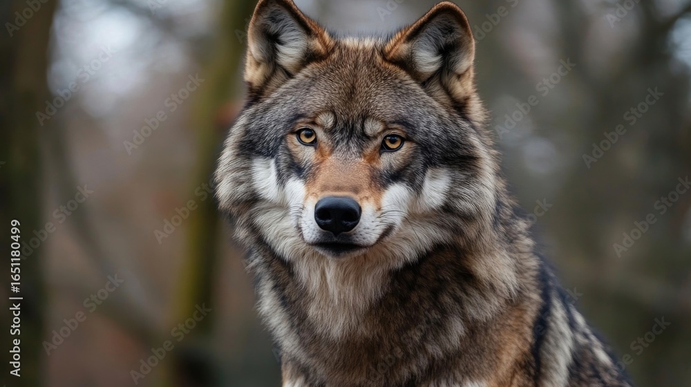 Fototapeta premium Wolves often appear in stories and fairy tales.