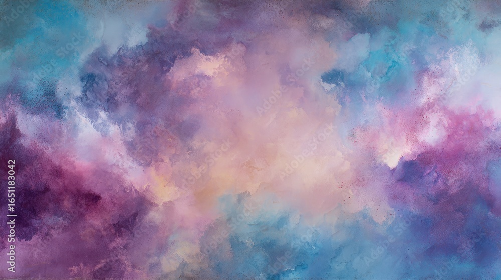 Obraz premium Colorful abstract painted cloudscape background for creative content like websites