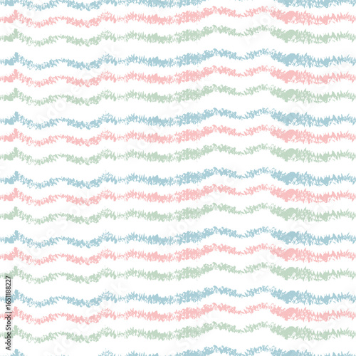 Seamless pattern with colorful stripes in pastel shades
