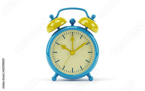 blue alarm clock