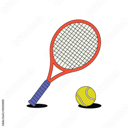 Tennis Racket and Ball Mastering the Court