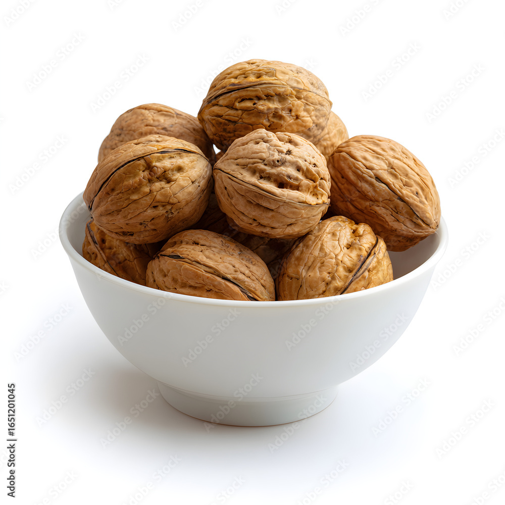 unshelled walnuts in a bowl unshelled walnuts in a bowl