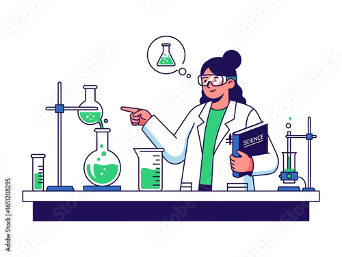 Scientist in the Lab: A dedicated scientist meticulously conducts an experiment in a laboratory setting, demonstrating the intricacies of scientific exploration and innovation.
