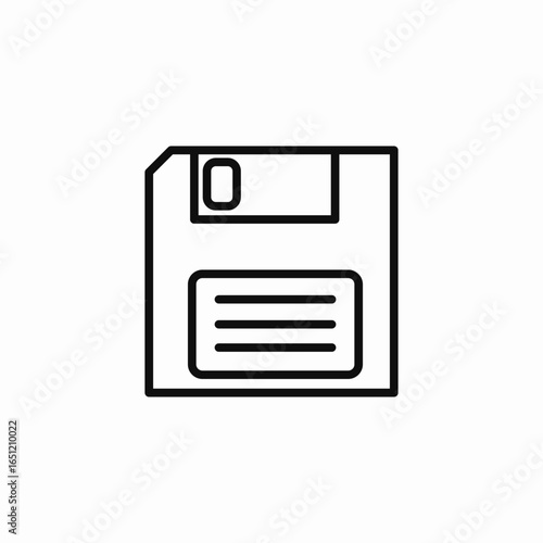 floppy disk drive icon sign vector