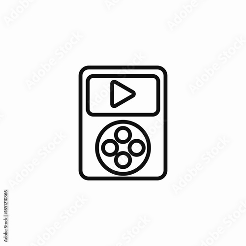 mp3 player device icon sign vector