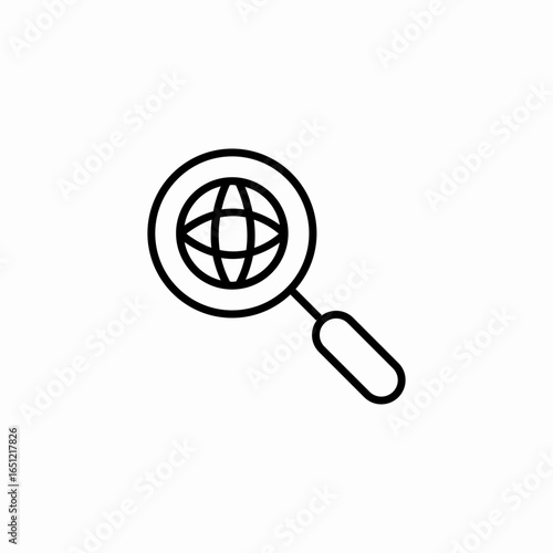global search magnifier icon sign vector