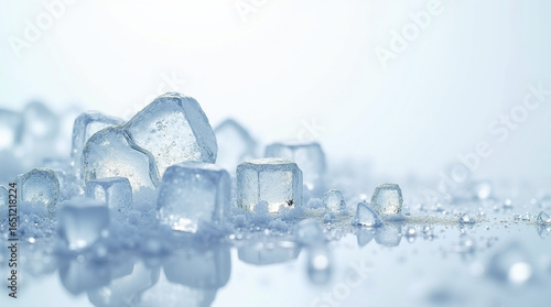 Gorgeous ice crystal background