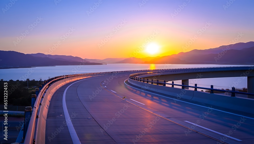 Fototapeta premium sunrise over the river