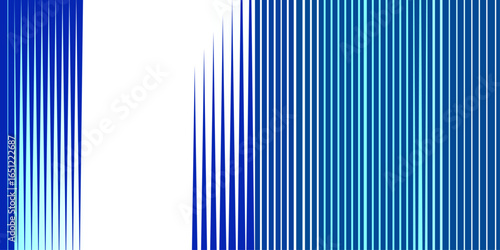 Abstract gradient blue line halftone pattern texture. Vector radial striped background for retro, graphic effect. Monochrome stripe texture.